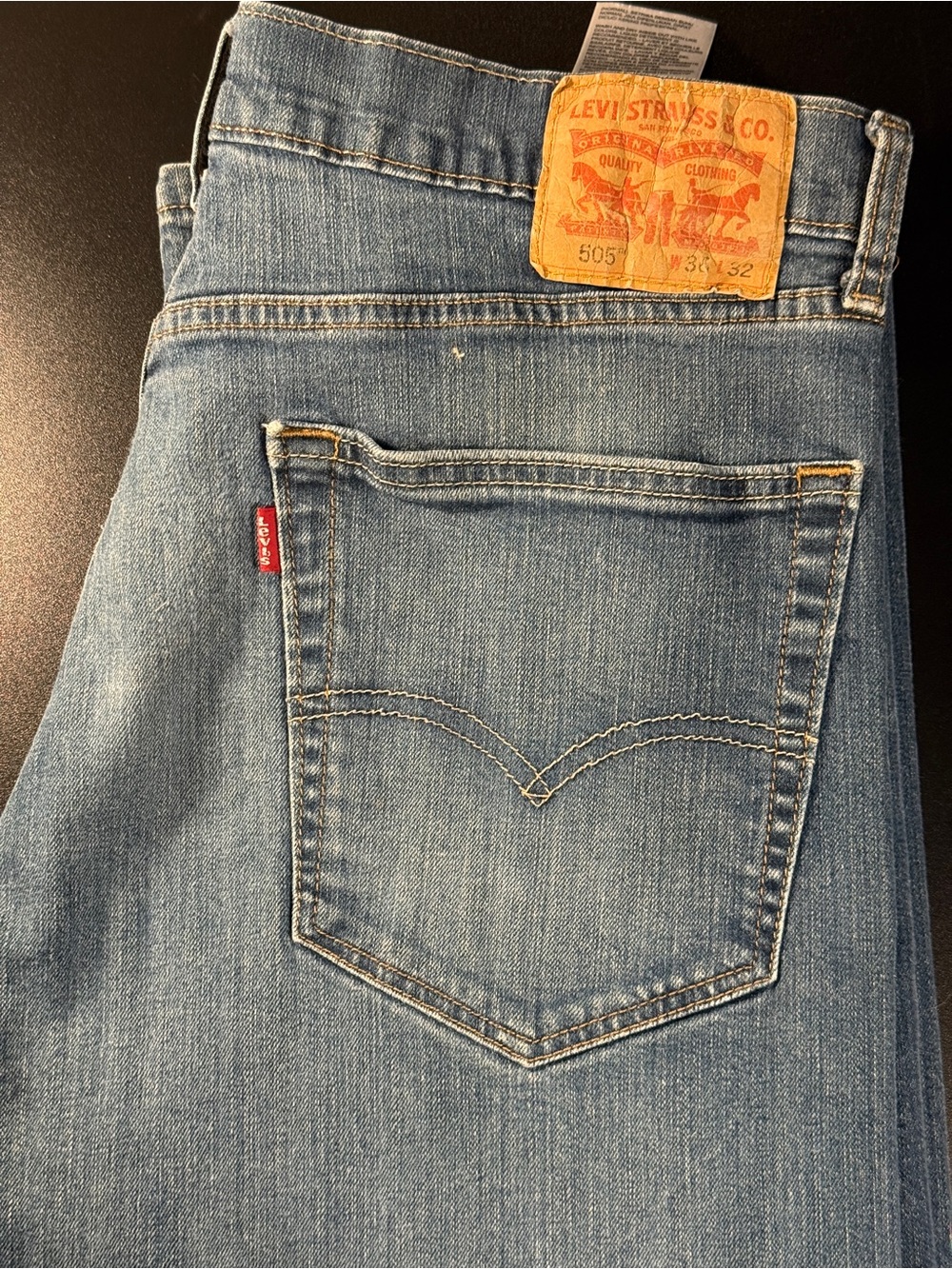 Levi's 505 Straight Blue Jeans Men’s 36/32